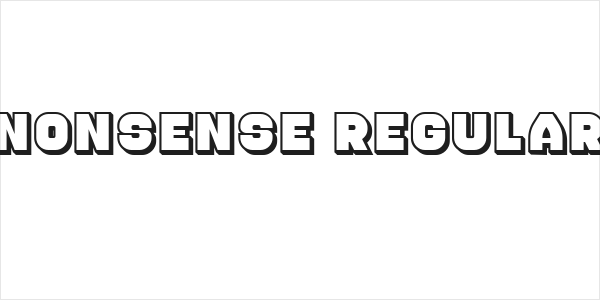 Nonsense Regular Logo
