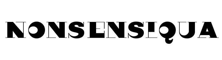 Nonsensiqua  Frei Schriftart Herunterladen