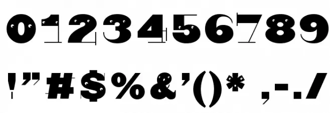 Nonsensiqua Font OTHER CHARS