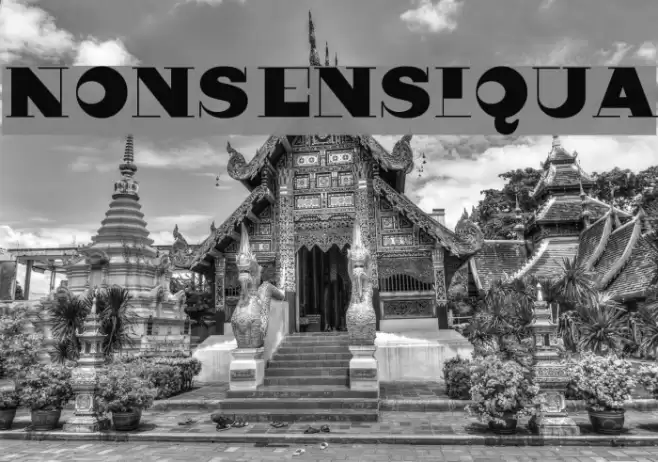 Nonsensiqua Font examples