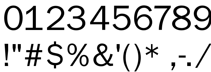 Nonserif-Regular Font OTHER CHARS
