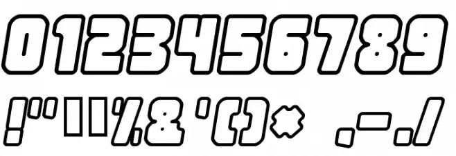 Nonstop italic Font OTHER CHARS