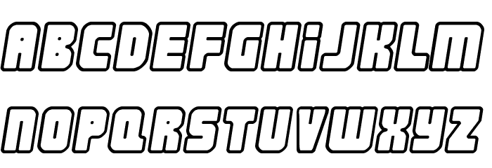 Nonstop italic Font LOWERCASE