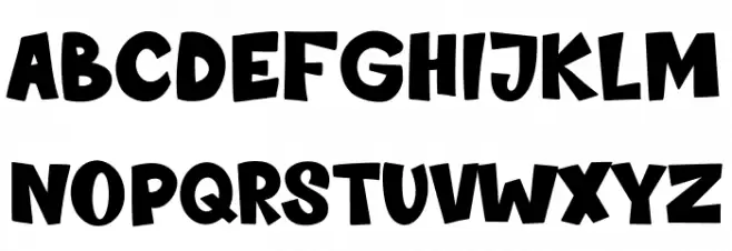 Noobys Free Regular Font Litere mari