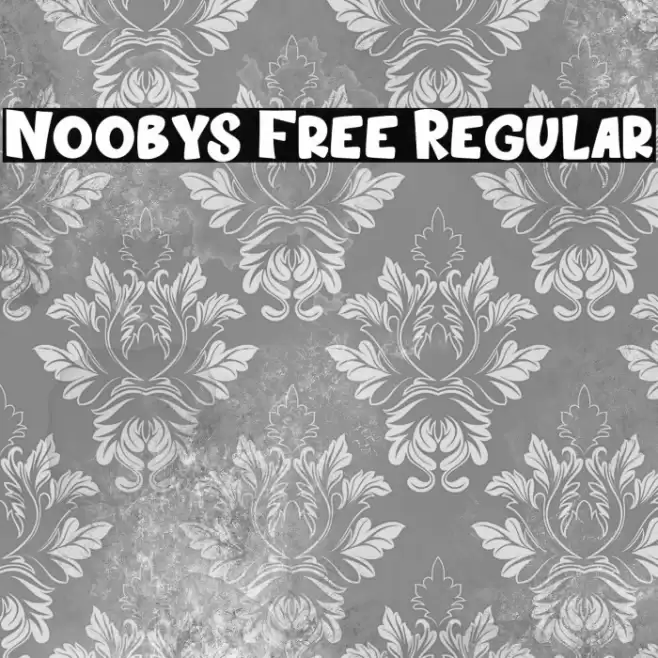Noobys Free Regular Font examples