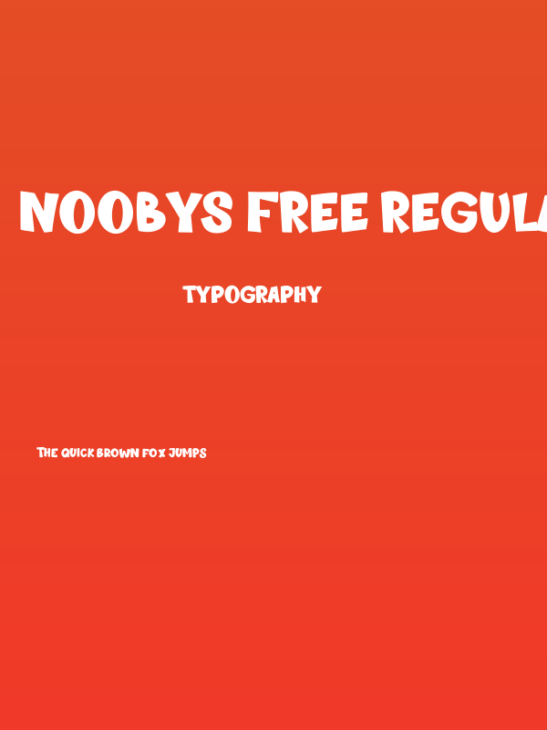 Noobys Free Regular Poster