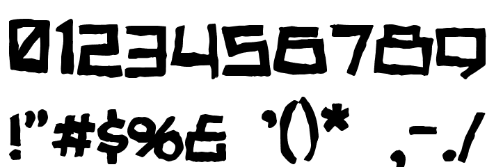 Noodle soup Font OTHER CHARS