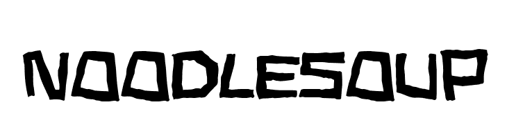 Noodle soup  Frei Schriftart Herunterladen