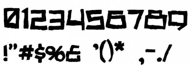 Noodle soup Font OTHER CHARS