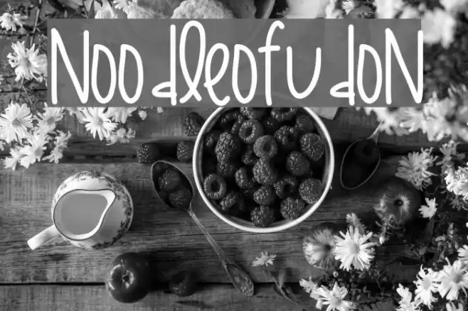 NoodleOfUdon Font examples