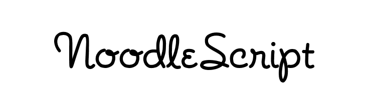 NoodleScript Font