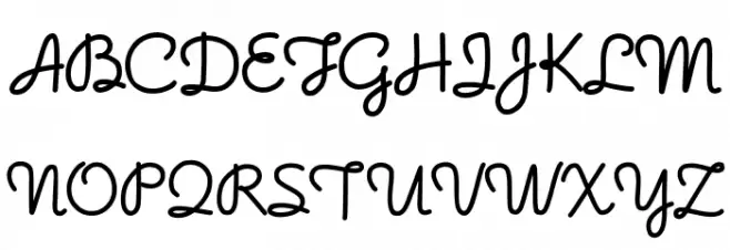 NoodleScript フォント 大文字