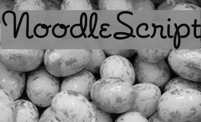 NoodleScript Font examples