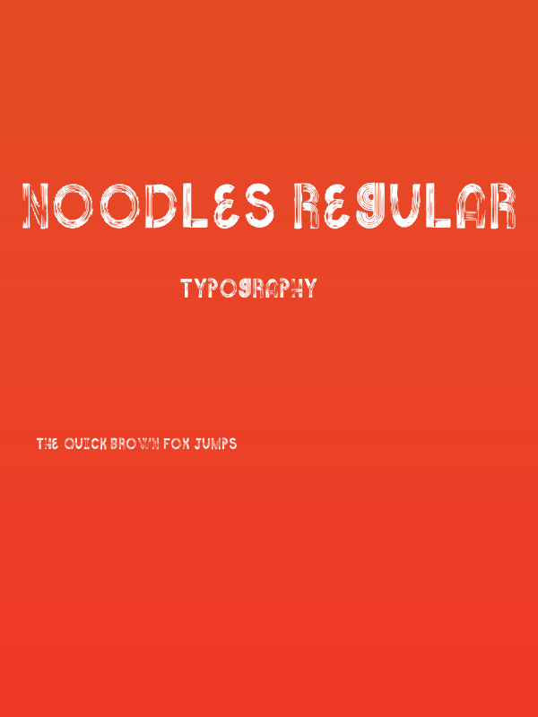 Noodles Regular Poster