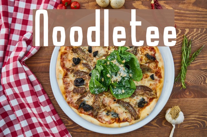 Noodletee Font examples