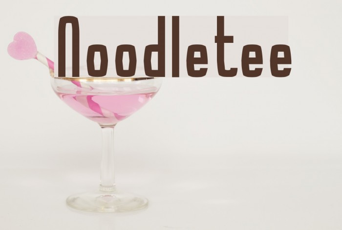 Noodletee Font examples