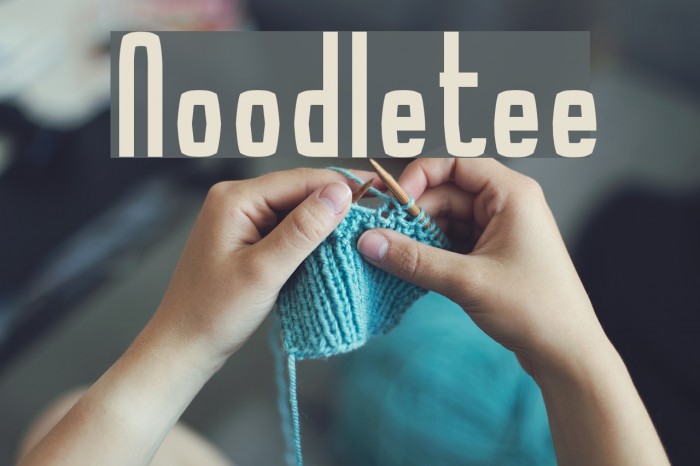 Noodletee Font examples