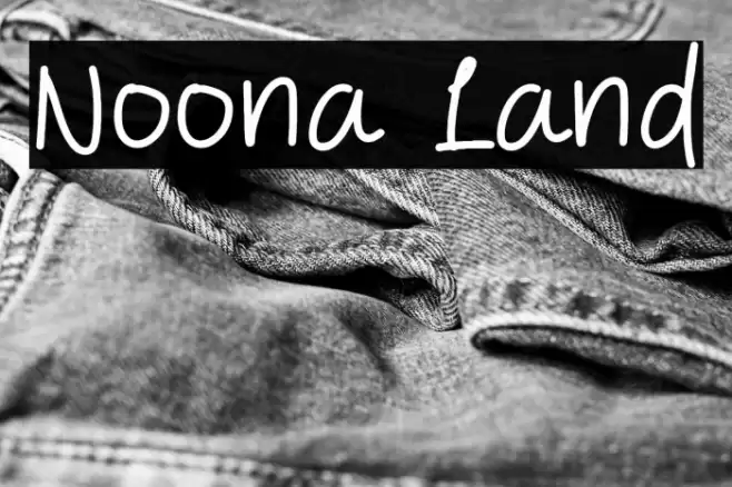 Noona Land Font examples