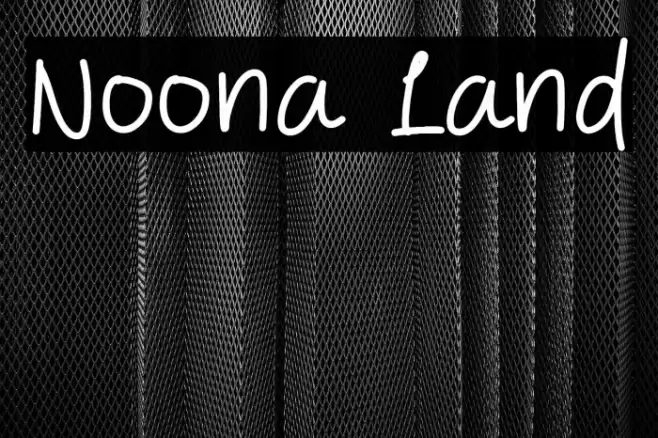 Noona Land Font examples