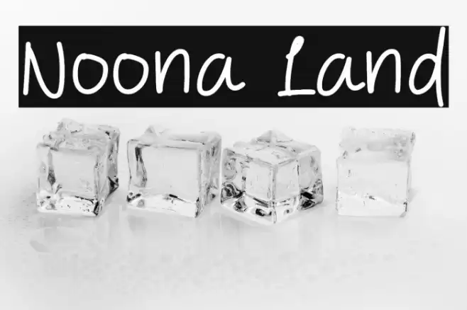 Noona Land Font examples