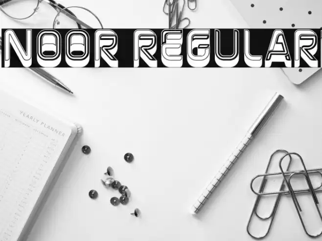 Noor Regular Font examples