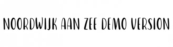 Noordwijk aan Zee Demo Version  नि: शुल्क फ़ॉन्ट्स डाउनलोड