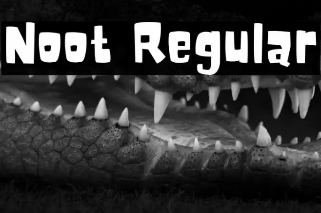 Noot Regular Font examples
