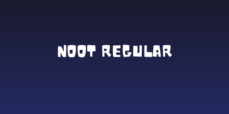 Noot Regular Social Header
