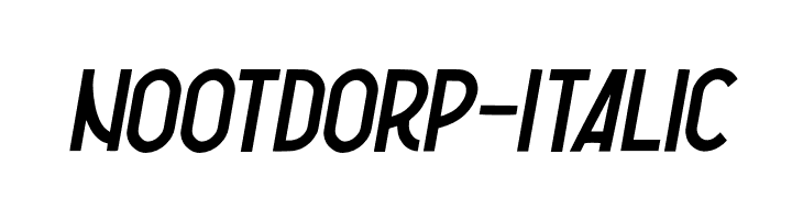Nootdorp-Italic  font caratteri gratis