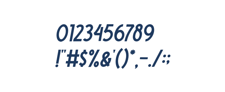 Nootdorp-Italic Other Characters