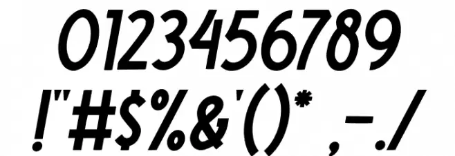 Nootdorp-Italic Font OTHER CHARS