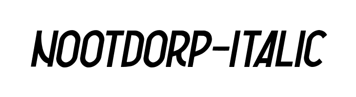 Nootdorp-Italic  Free Fonts Download