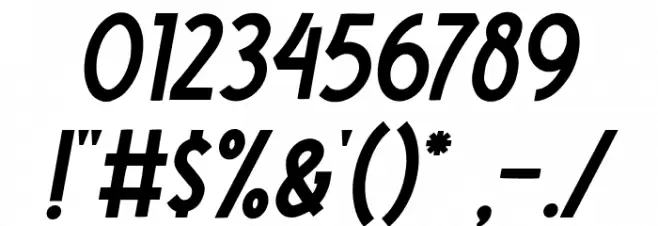 Nootdorp-Italic Font OTHER CHARS