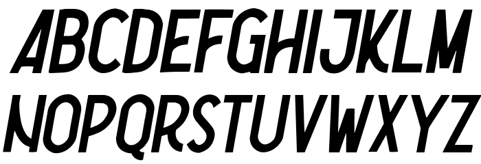 Nootdorp-Italic Font LOWERCASE
