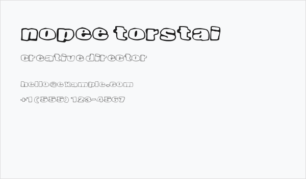 Nopee Torstai Business Card