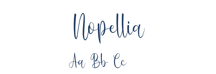 Nopellia Font Preview