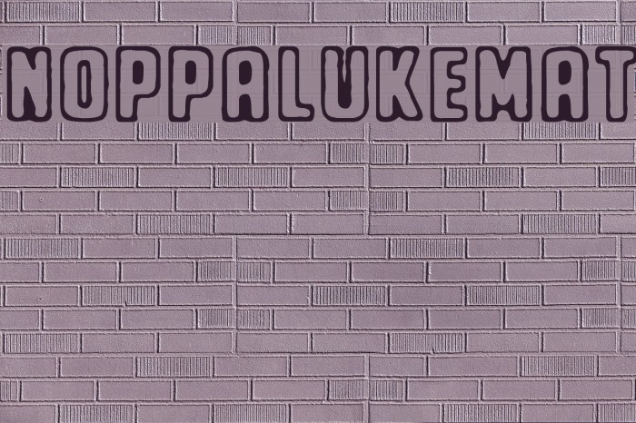 Noppalukemat Font examples