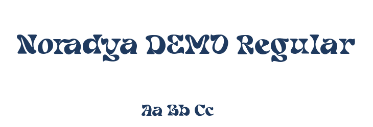 Noradya DEMO Regular Font Preview