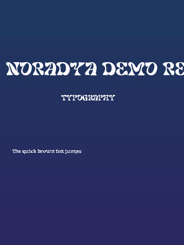 Noradya DEMO Regular Poster