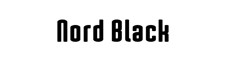 Nord Black  Free Fonts Download