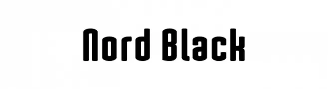 Nord Black  नि: शुल्क फ़ॉन्ट्स डाउनलोड