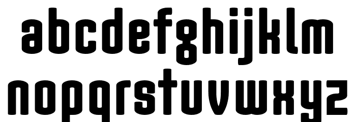 Nord Black Font LOWERCASE