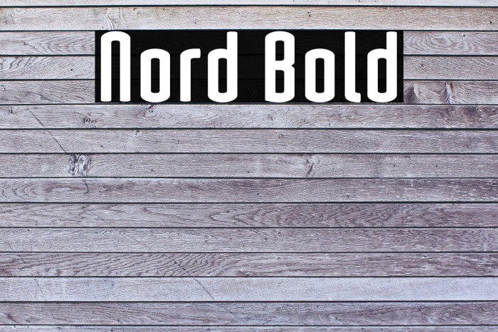 Nord Bold Font examples