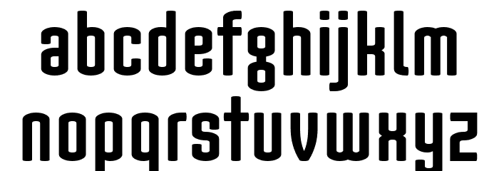 Nord Bold Font LOWERCASE
