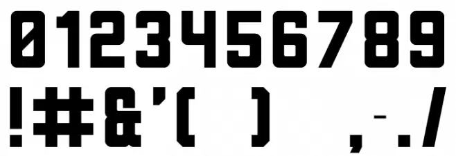 Nord-Sud B Font OTHER CHARS