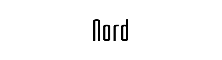 Nord  font caratteri gratis