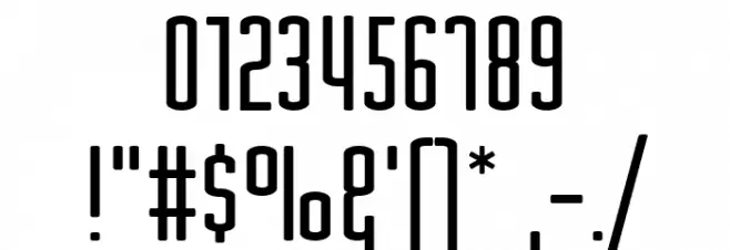 Nord Font OTHER CHARS