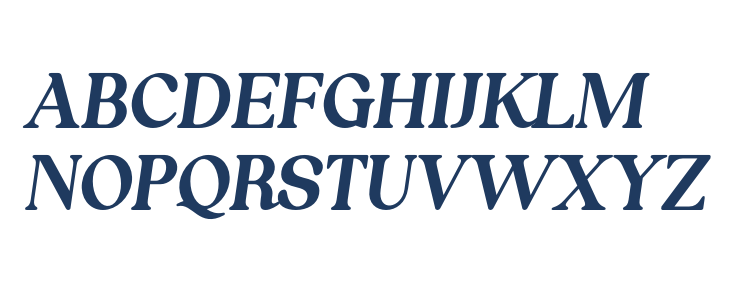 Nordhin Italic Uppercase