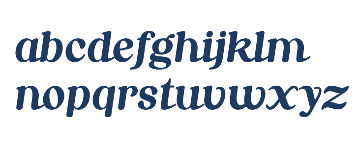 Nordhin Italic Lowercase
