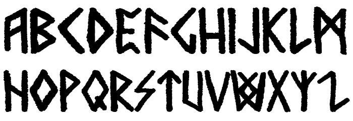 Nordic Chance Schriftart Kleinbuchstaben